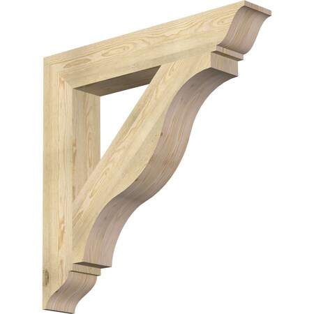 Ekena Millwork Funston Traditional Rough Sawn Bracket, Douglas Fir, 6"W x 38"D x 38"H BKT06X38X38FST01RDF